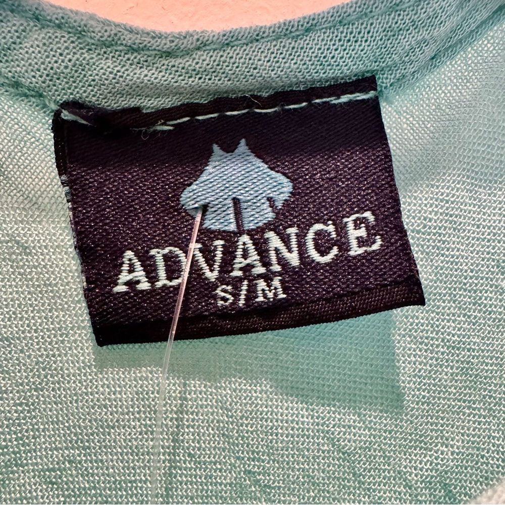 NWT Advance Apparels Long Ombre Dip Dye Sleeveless Dress Aqua Turquoise Size S/M - Picture 6 of 12